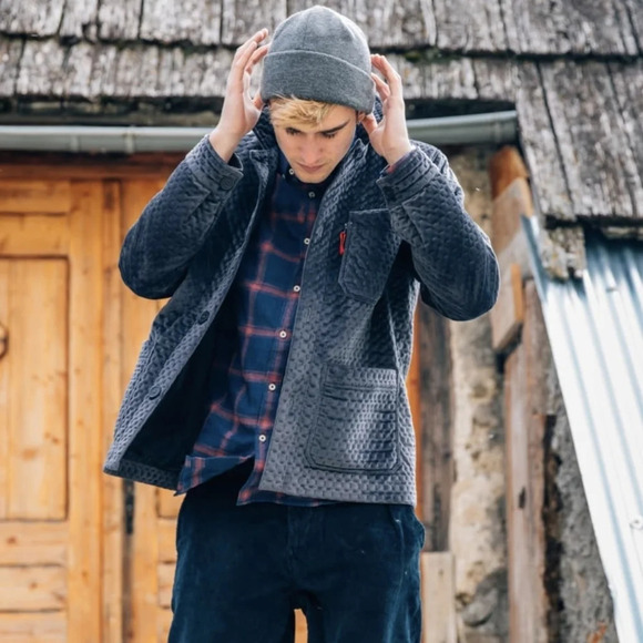 CAFÉ DU CYCLISTE Cote d'Azur Amanda Men XL Cotton Button Up Shirt Flannel Plaid - Picture 2 of 16